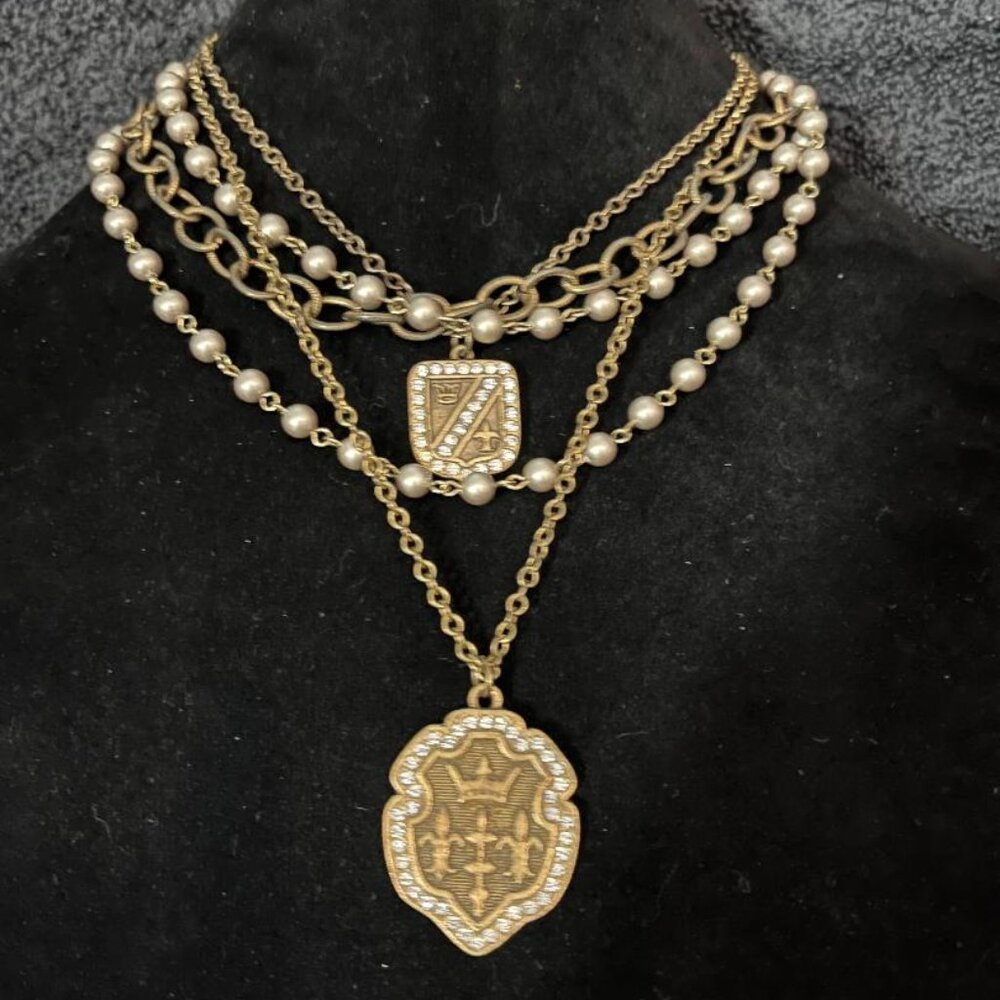 Sisi Amber 4 Strand Necklace